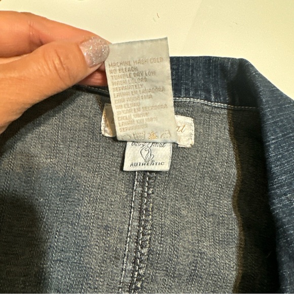 Do not buy pending for a buyer Blue Jeans Metal Cat Logo Jacket S Small T2 - Picture 3 of 5